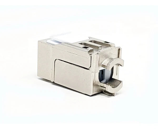 Shielded CAT6A Keystone Jack, Silver