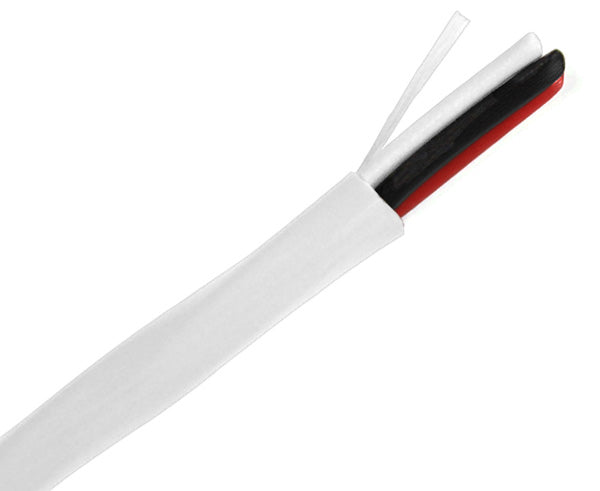 Security Alarm Cable: Plenum (CMP), 16/3 AWG, CL3P, Stranded (19 Strand), Unshielded, 1000ft, White