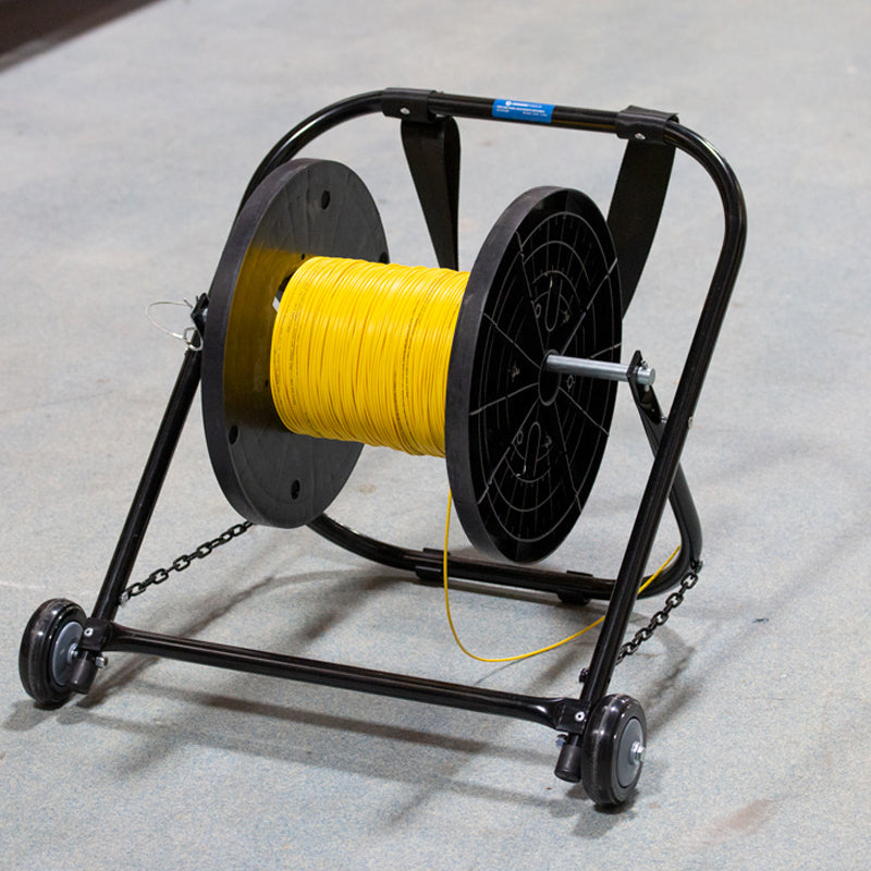 Steel Cable Caddy with Wheels & Pull Strap, 26" Wide | CC-2726WS