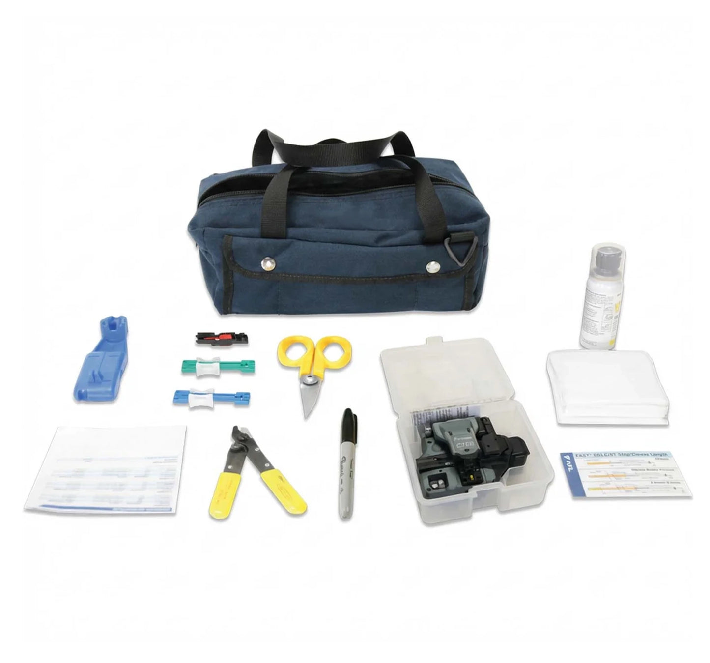 FAST Connector Universal Fiber Tool Kit, High Precision CT-50 Cleaver Included