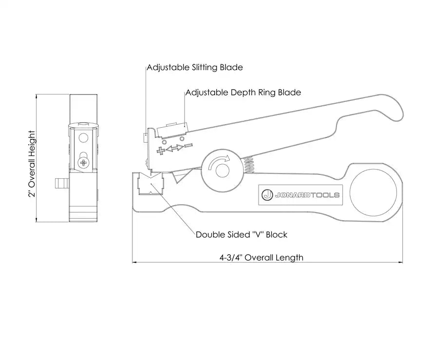 Cable Slitter & Ring Tool, 0.05-0.3" OD | CSR-1575