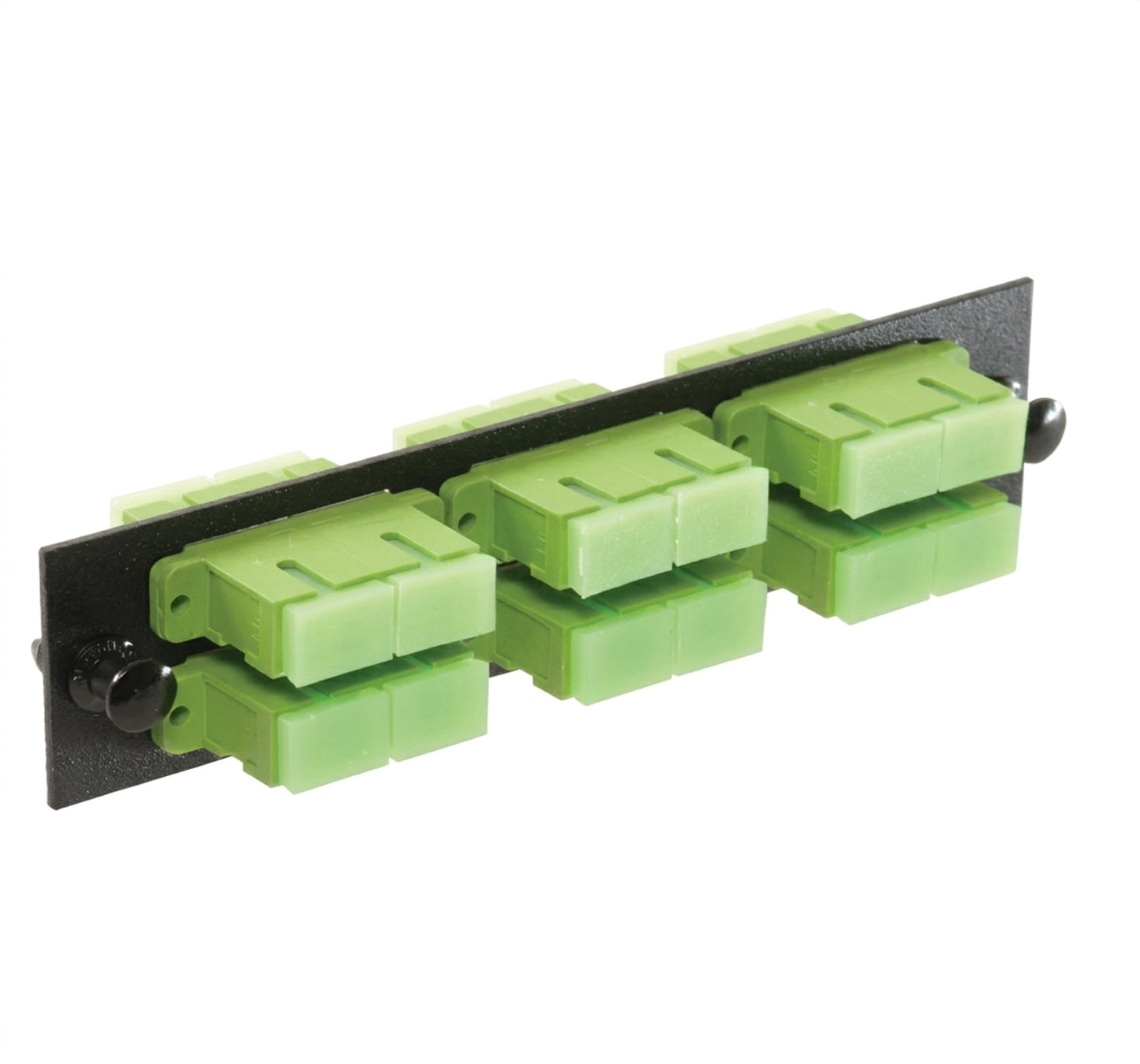 Fiber Adapter Panel, Single Mode, 6 SC/APC Duplex Couplers