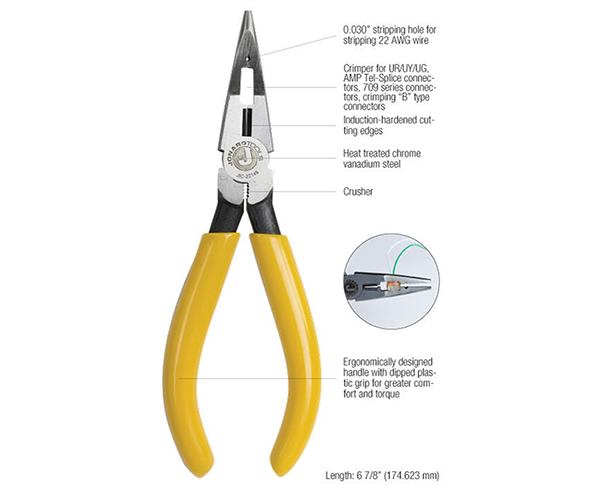5-in-1 Combo Crimper, Long Nose Pliers - Details list - Primus Cable