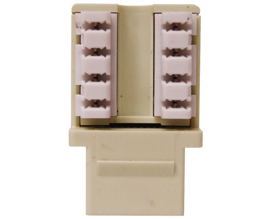 CAT6 RJ45 Punch Down Keystone Jack, Unshielded, U-Style, Almond