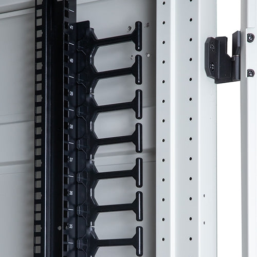 Vertical Finger Management Panel With Plastic Fingers 42U, 45U, 48U