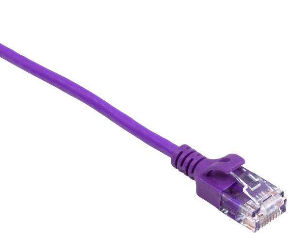 CAT6 Ethernet Patch Cable, Slim, Snagless Molded Boot, 28 AWG, RJ45 - RJ45