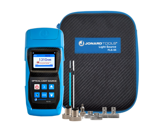 Multi-mode & Single-mode Fiber Optic Light Source with FC/LC/SC (PC/UPC) Adapters