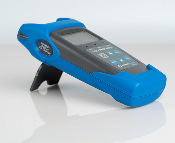 Passive Optical Network Power Meter for BPON/EPON/GPON, APC - Blue side view of power meter - Primus Cable