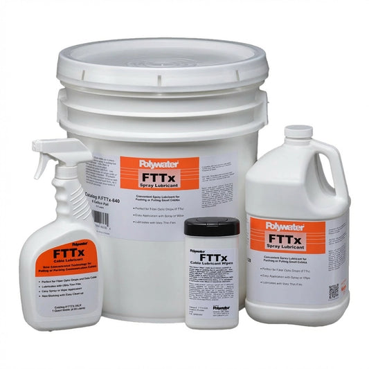 Polywater® FTTx Cable Installation Lubricant, Cable Pulling Lubricants