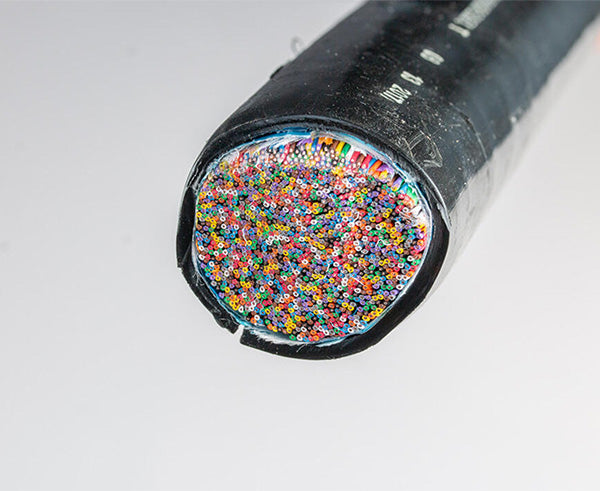 Ratcheting Cable Cutter, 600 MCM - Result of clean cut - Primus Cable