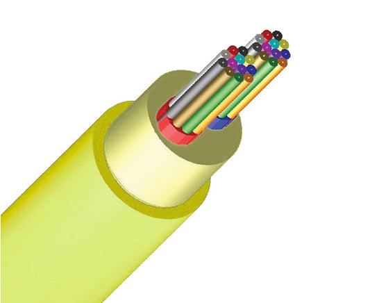 Micro-Distribution 24 Strand High Density Plenum Fiber Optic Cable, Single Mode OS2, Indoor