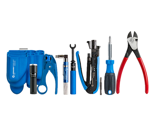 COAX Tool Kit for Long F Connectors - Tools together - Primus Cable