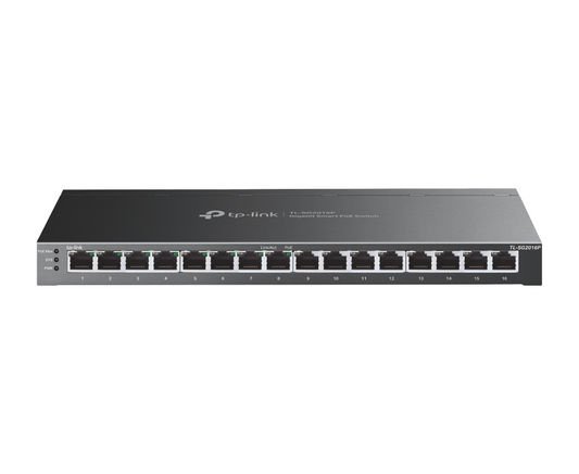 JetStream 16-Port Gigabit Smart Switch with 8-Port PoE+