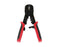 Ratchet Cable Crimp Tool for Large OD Easy Feed RJ45 Plugs - Red and Black Grip - Primus Cable