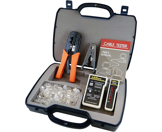 Ethernet Cable Tester, Workstation Installation Kit with LAN Tester