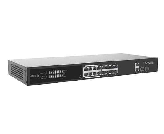 Uniview Tec 16-Port Gigabit, Cloud Managed, PoE Switch