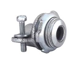 3/8" BX-Flex Connectors, Squeeze Type, Malleable Iron