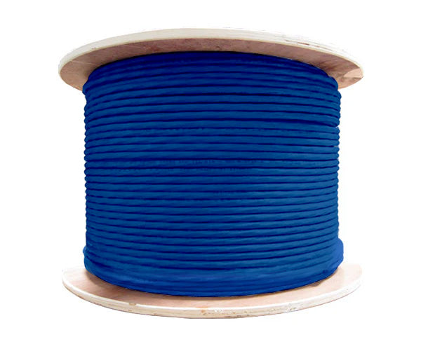 CAT7 Bulk Ethernet Cable, 10G Indoor Dual Shielded Solid Copper S/FTP CMP, 23 AWG 1000FT