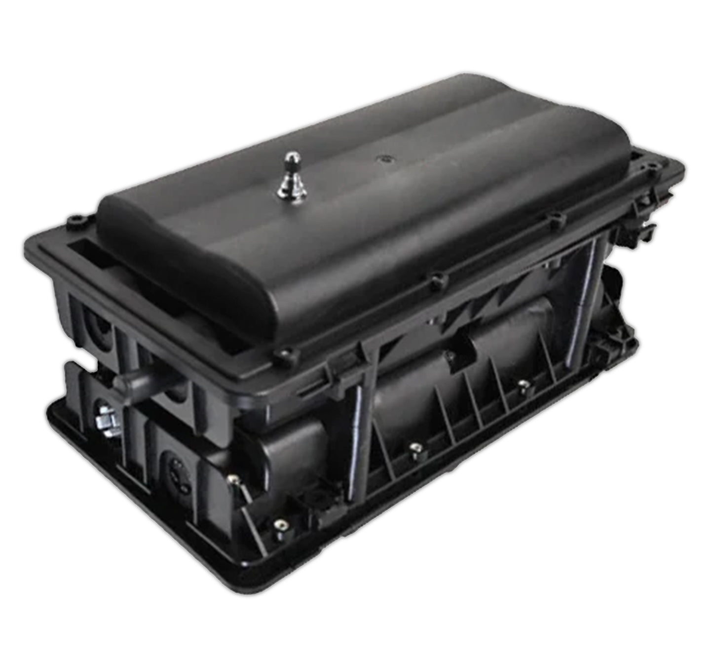 Dual In Line Fiber Splice Enclosure with Flat Cover