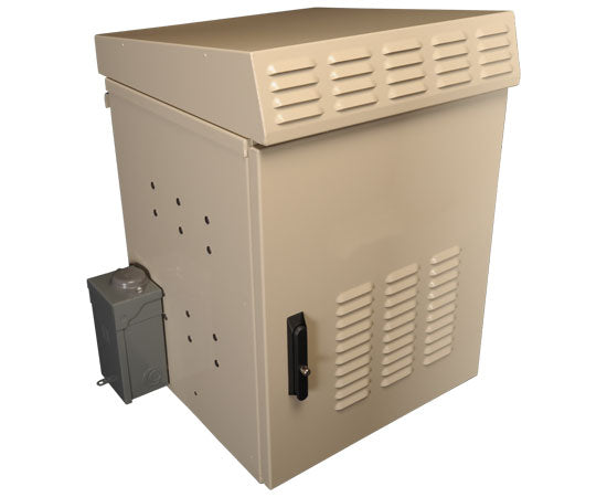 Backhaul Network Cabinet, 12RU Environmentally Controlled, Wall/Unistrut Mount