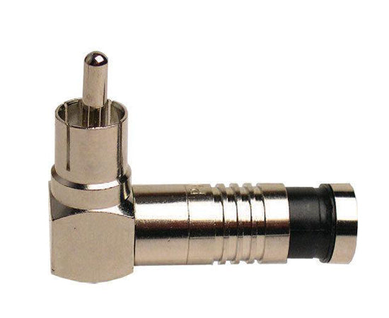 RCA RG6 Right Angle Nickel SealSmart Coaxial Compression Connectors