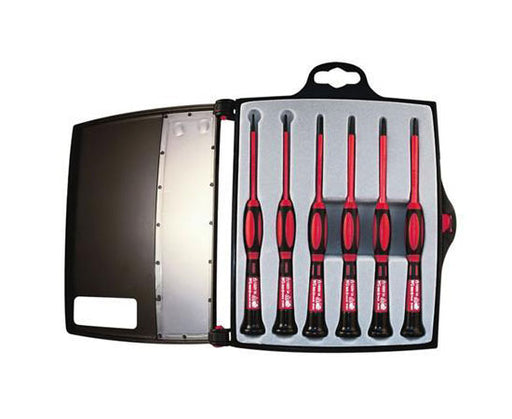 1 KV Insulated Precision Screwdriver Set - Red screwdrivers in package and carrying case - Primus Cable