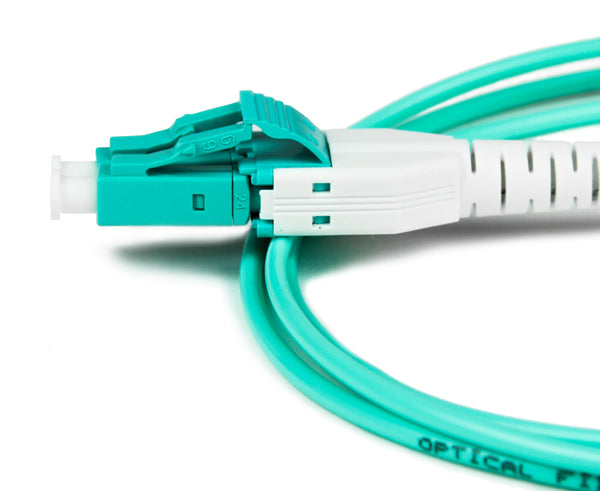Uniboot Duplex Fiber Optic Patch Cable, LC to LC, 10 Gig Multimode 50/125 OM3 (1, 3, 10, 20 Meter)