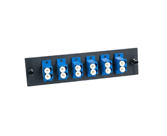Fiber Adapter Plate, Multimode/Single Mode, LC, Duplex, 6 Port/12 Port