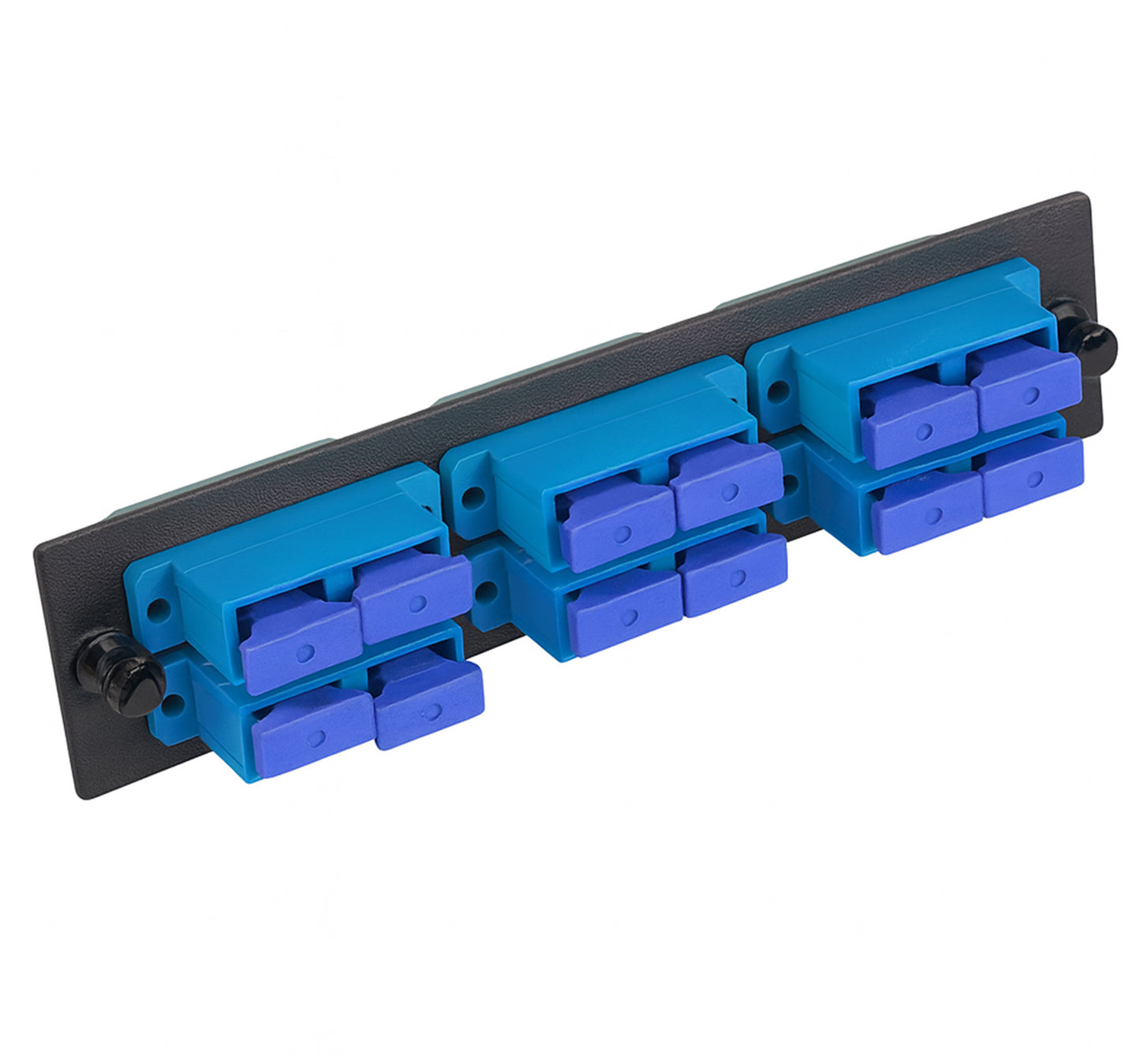 Fiber Adapter Plate, Single mode, 6 SC Duplex Couplers