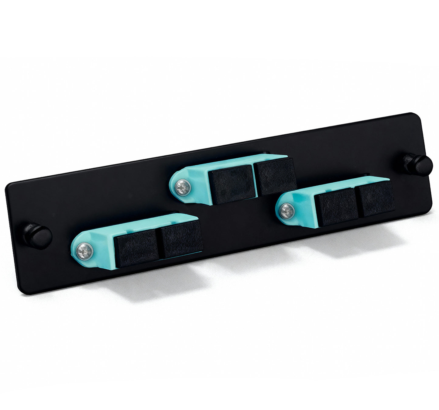 Fiber Adapter Plate, Multimode 10G OM3, 3 SC Duplex Couplers