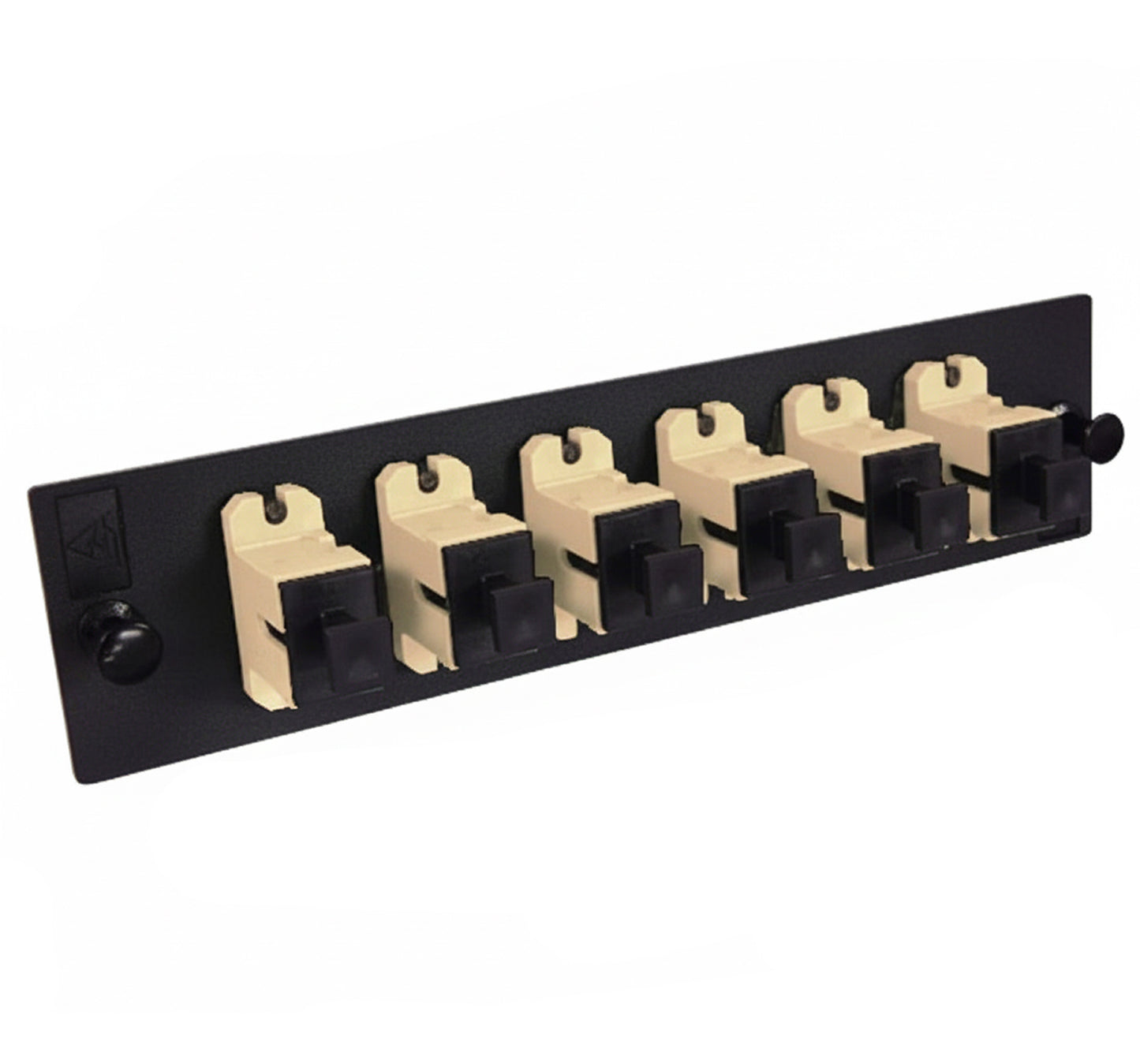 Fiber Adapter Plate, Multimode OM1, 6 Simplex Couplers