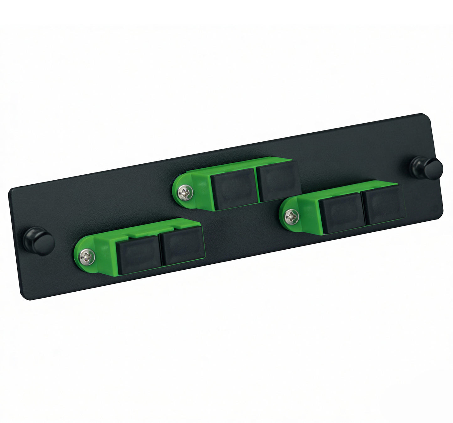 Fiber Adapter Plate, Single Mode, 3 SC/APC Duplex Couplers