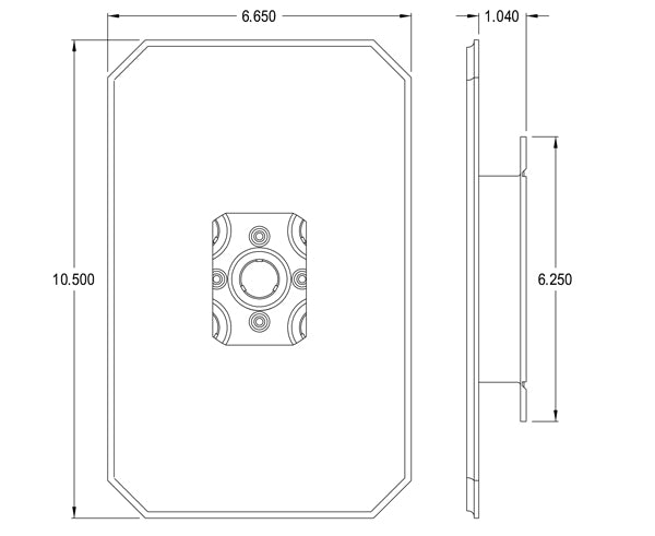 Siding Box Kit with flange line drawing