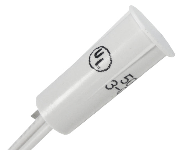 Recessed 3/8" Switch Set Magnetic Contact, 1" Plus Standard Gap, 12" leads, White