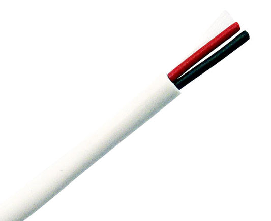 16/2 Alarm Security / Audio Cable, Plenum CMP, Stranded (19 Strand) Unshielded, 1000' White