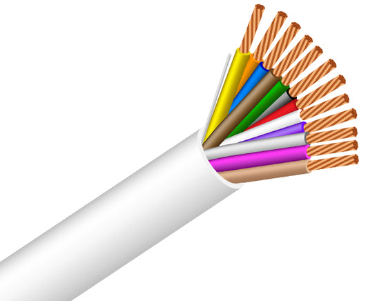 18/12 Alarm-Security/ audio Cable, CMR, Stranded (7 Strand) Unshielded, 1000' Gray