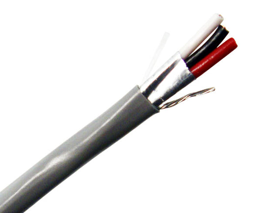 Security Alarm Cable 18/3 (7 Strand) CMR FT4 Rated Shielded 1000'