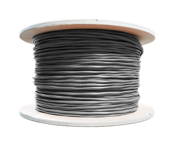 18/6 Audio Cable, PVC, Shielded/Stranded 7 Strand, 1000', Pull Box, - Gray