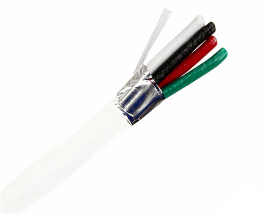 Plenum Security Alarm Cable, 14/4 (19 Strand), CMP, Shielded, 1000ft