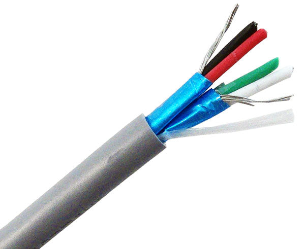 Comm Control Cable 22/4 (7x30 TC Strand) 1000' Gray