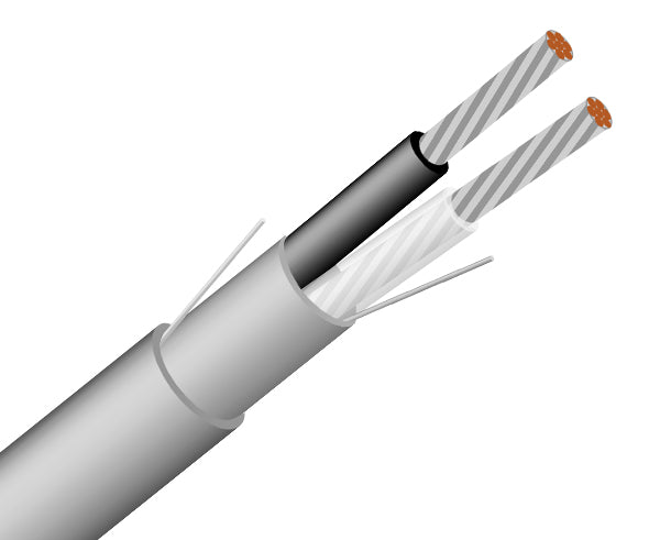 Comm Control Cable 16/2 (19x29 TC Strand) 1000' Gray