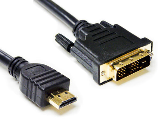 HDMI DVI-D Cable HDTV PS3 LCD Plasma Blu-Ray - 3 Feet