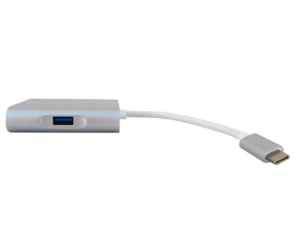 USB 3.1 Type C Male To 4-In-1 Multiport Compact Converter