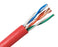 CAT5E Riser Bulk Ethernet Cable, CMR UL Listed Solid Copper UTP, 24 AWG - Red