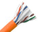 CAT6A Plenum Bulk Ethernet Cable, CMP, Solid 23AWG 1000FT - Orange