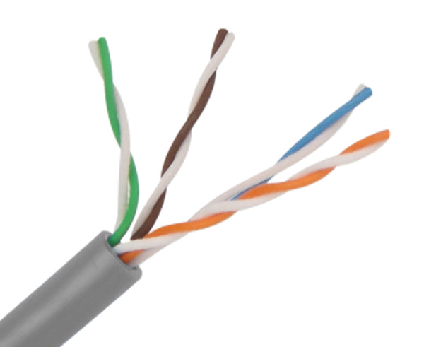 1,000FT CAT6A Slim Stranded Bulk Cable, 28 AWG - Gray