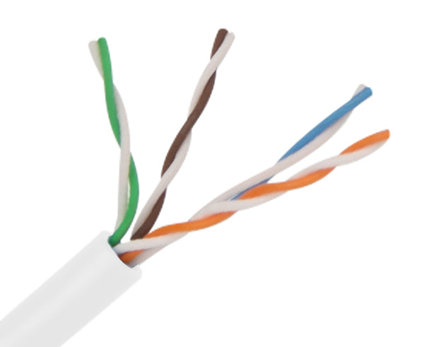 1,000FT CAT6A Slim Stranded Bulk Cable, 28 AWG - White