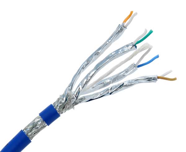 CAT8.1 Bulk Ethernet Cable 25/40BaseT - Blue