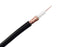 RG59 Coaxial Cable - CCTV - 20 AWG BC, 95% CCA Braid Shielding, 1000ft, Black 