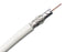 RG6 Coaxial Cable, Dual Shielded, 18 AWG CMR, BC, 60% AL Braid, 1,000ft, White